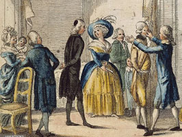 Pintura salón de baile siglo XVIII